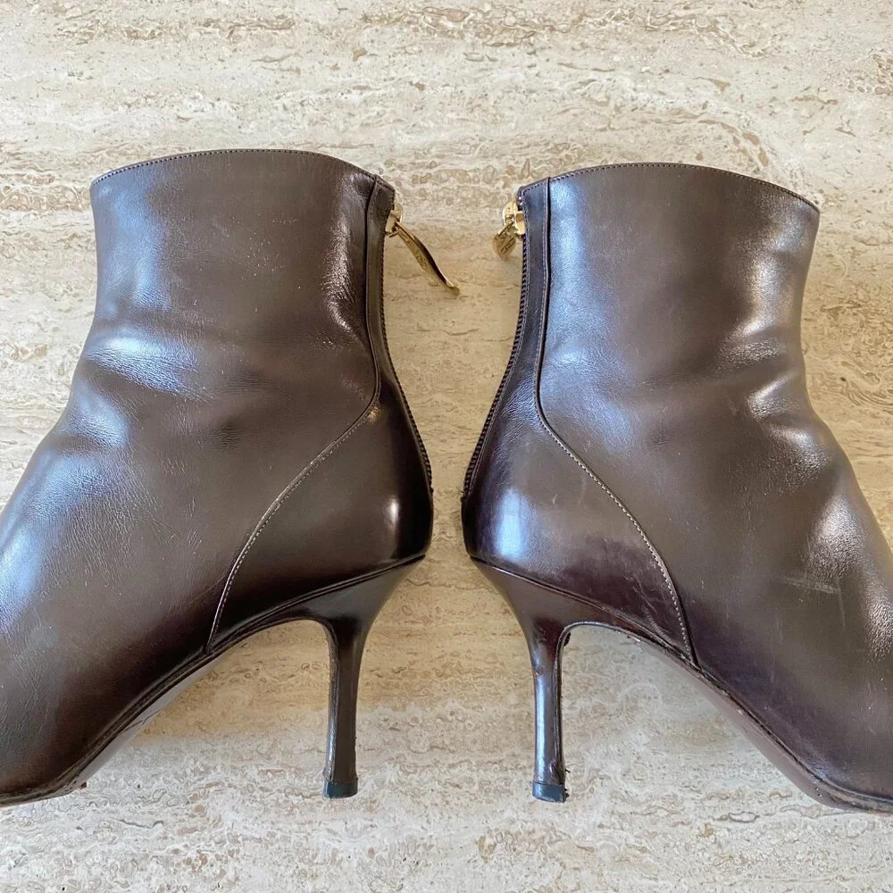 Vintage Chanel Mesh CC Ankle Boots - Picture 5 of 9